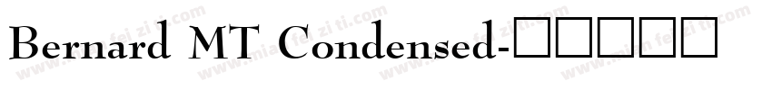 Bernard MT Condensed字体转换